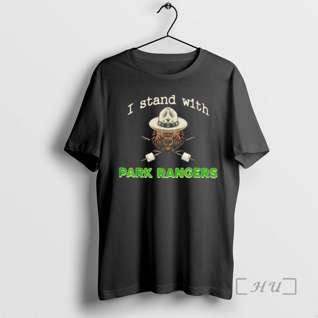 Officials Bear Wearing Campaign Hat I Stand With Park Rangers Vintage Premium T Shirts Sweater Hoodie, Sweatshirt