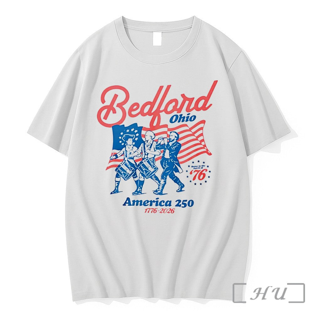 Officials Bedford Ohio America 250 Spirit Of 76 Niche Tee
