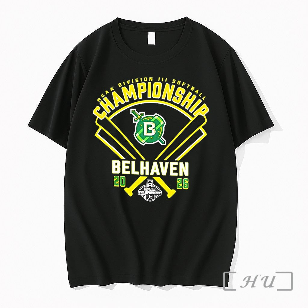 Officials Belhaven Blazers 2026 Ncaa Division Iii Softball Championship Team Logo Premium T Shirts Sweater