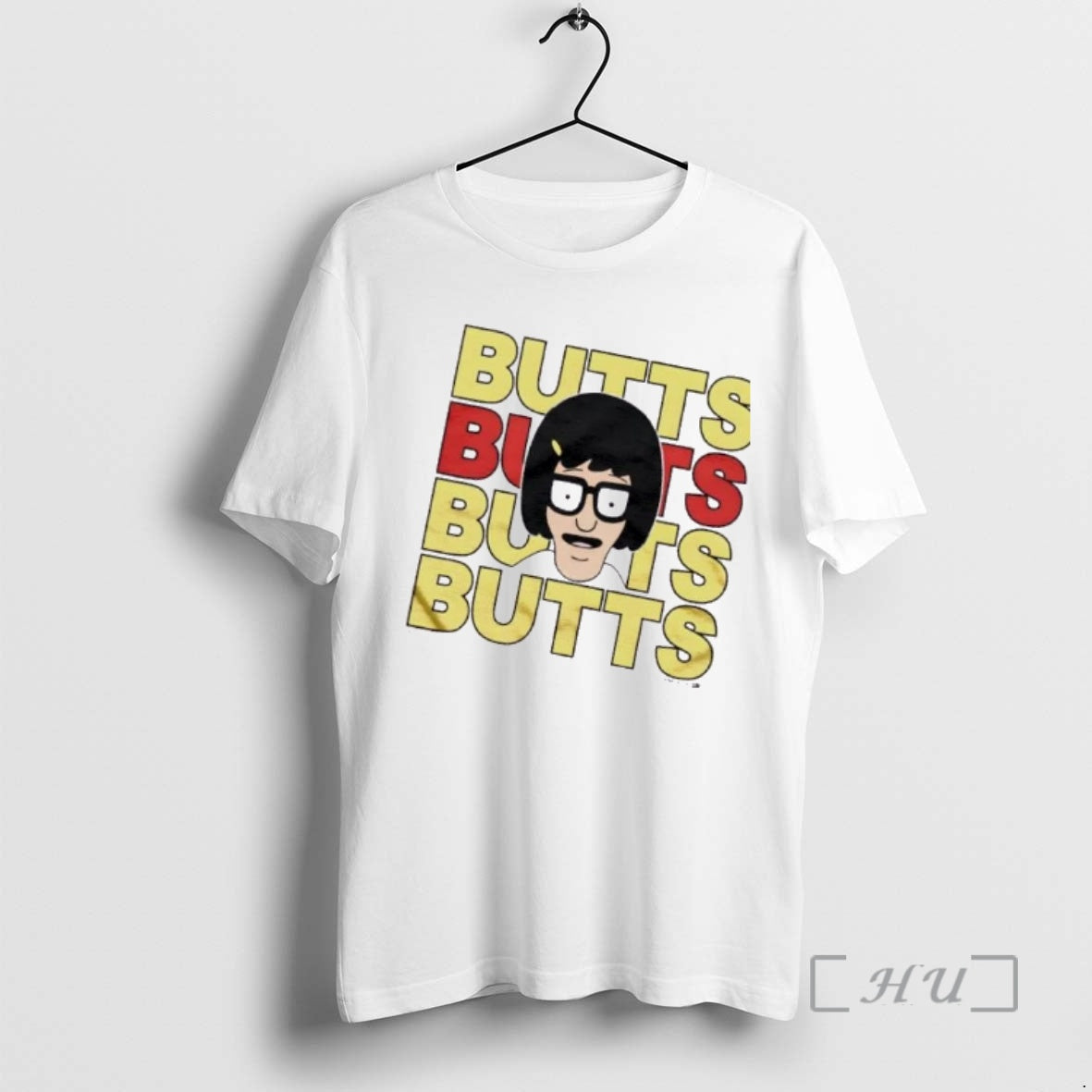Officials Big Face Bobs Burgers Tina Butts Repeat Cartoon T-Shirts, Hoodie, Sweatshirt | PureTeeCo.com