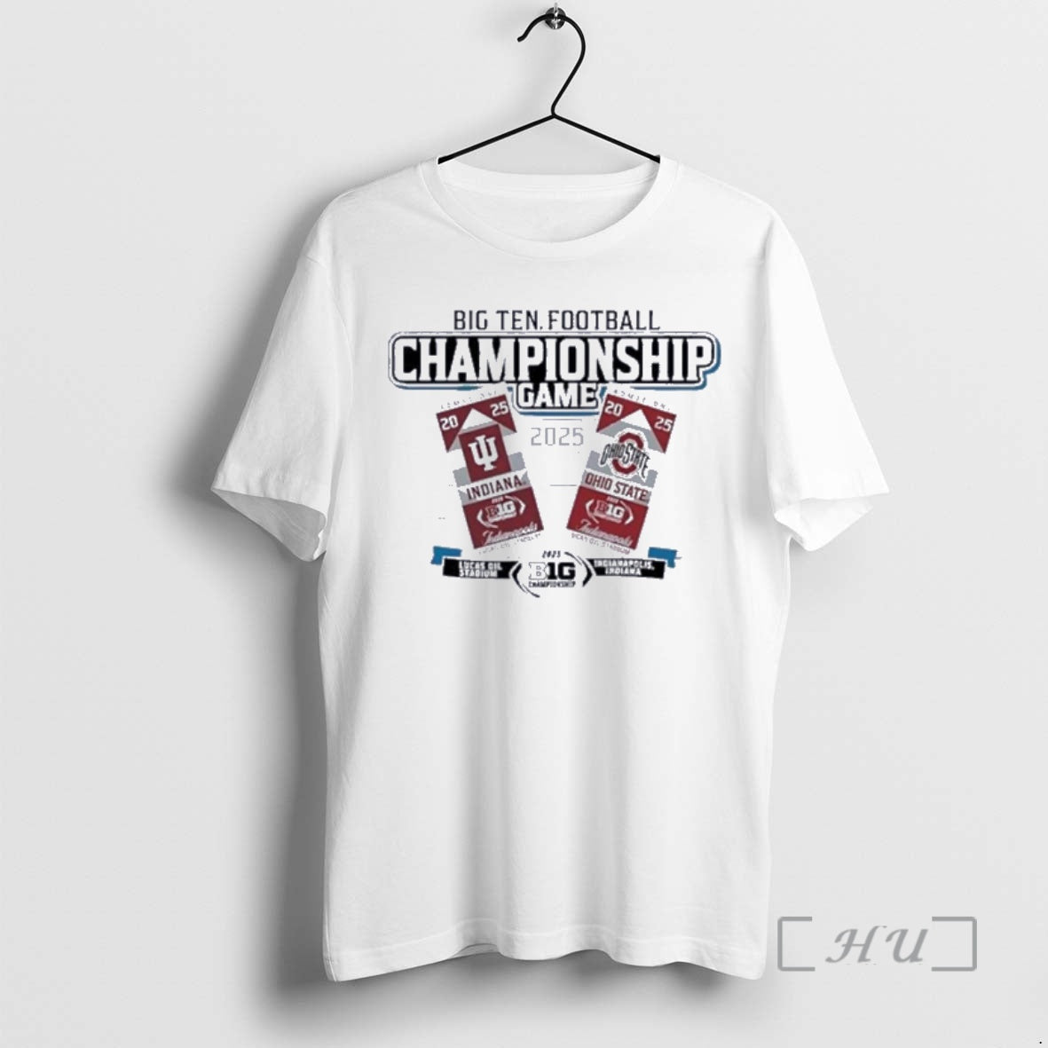 Officials Big Ten 2025 Football Championship Hoosiers Vs Buckeyes T-Shirts, Hoodie, Sweatshirt | PureTeeCo.com