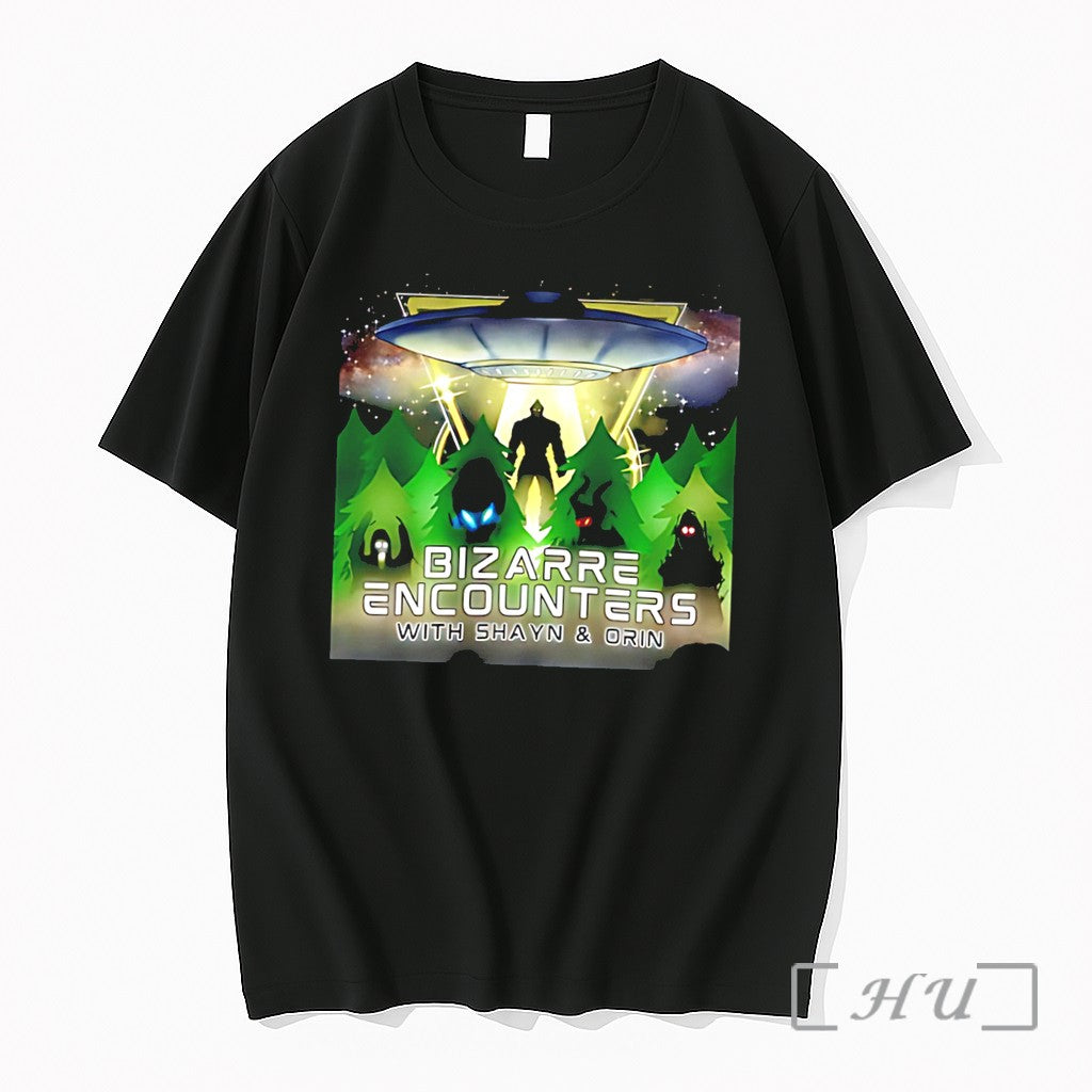 Officials Bizarre Encounters With Shayn And Orin Ufo Illustration Tee