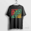 Officials Black History Month 24 7 365 African American Vintage T-Shirts, Hoodie, Sweatshirt | PureTeeCo.com