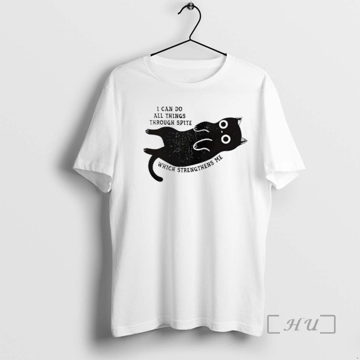 Officials Black Cat I Can Do All Things Through Spite Which Strengthens Me Premium T-Shirts, Hoodie, Sweatshirt