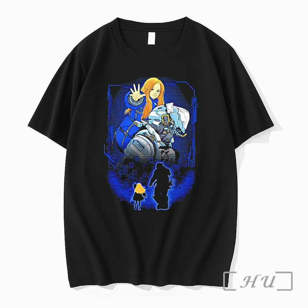 Officials Blonde Girl And Armored Protector Sci Fi Cyberpunk Art