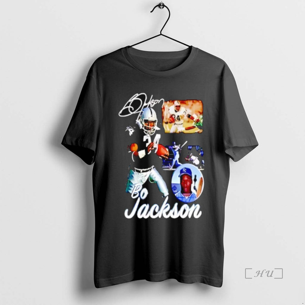 Officials Bo Jackson Football And Baseball Player Signature T-Shirts, Hoodie, Sweatshirt | PureTeeCo.com