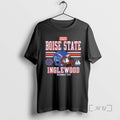 Officials Boise State Broncos 2025 La Bowl Inglewood Dec 13th Circle Black Premium T Shirts Hoodie, Sweatshirt
