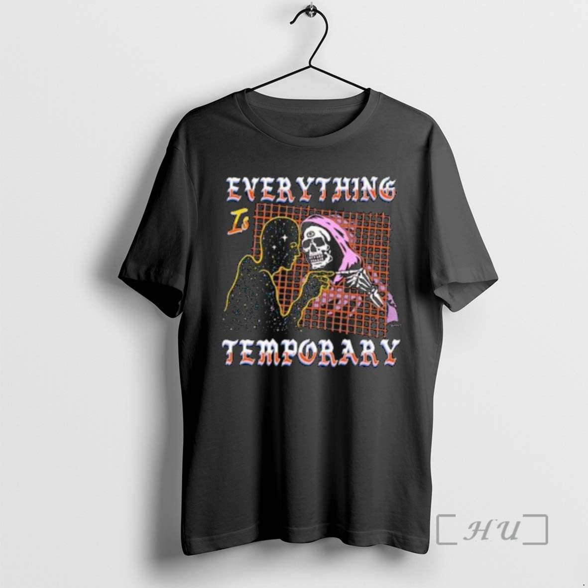 Officials Boss Dog Art Everything Is Temporary Circle Black T-Shirts, Hoodie, Sweatshirt | PureTeeCo.com