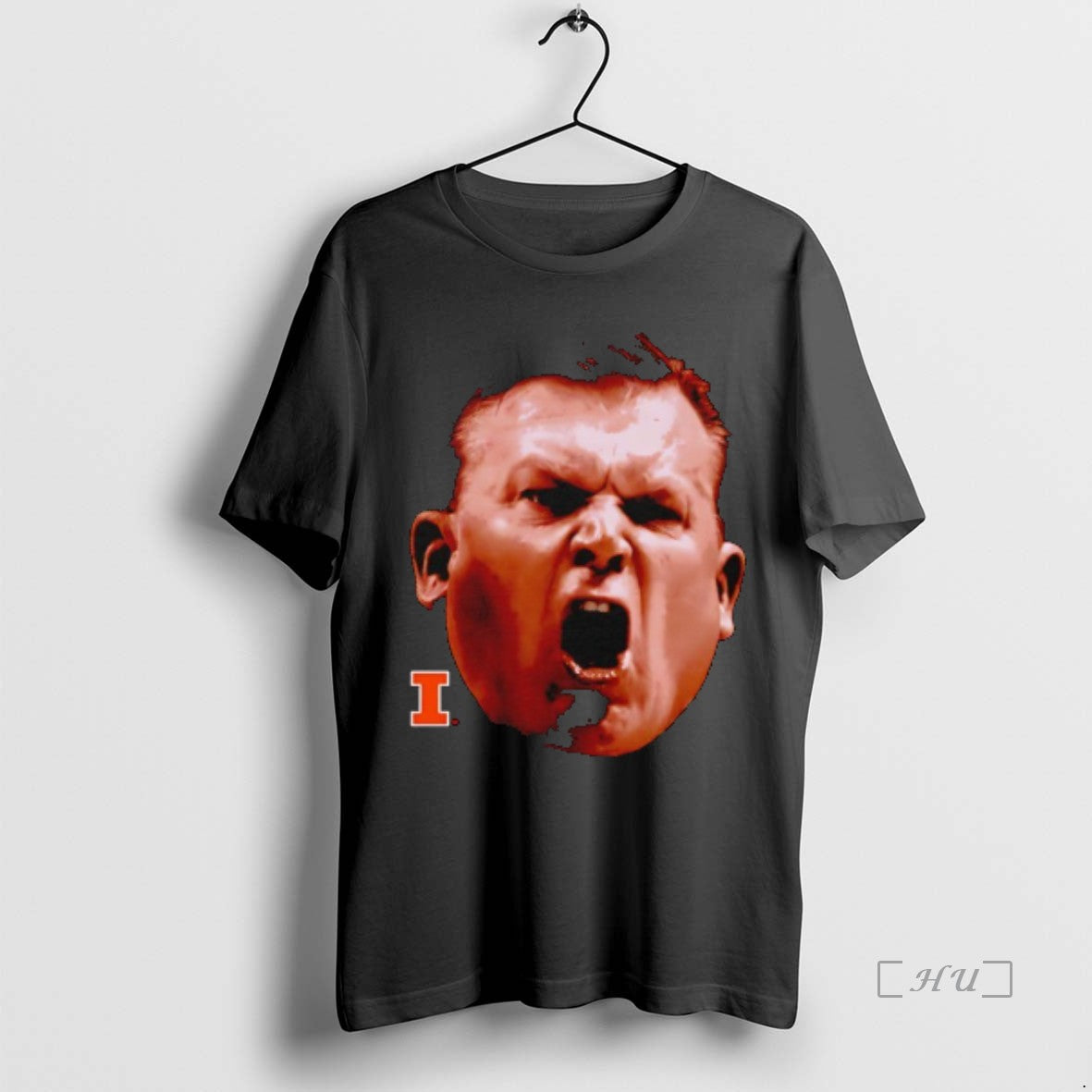 Officials Brad Underwood Big Face Coach Illinois Fighting Illini Basketball T-Shirts, Hoodie, Sweatshirt | PureTeeCo.com