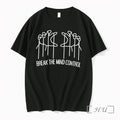 Officials Break The Mind Control Simple Hand Doodle Art Tee