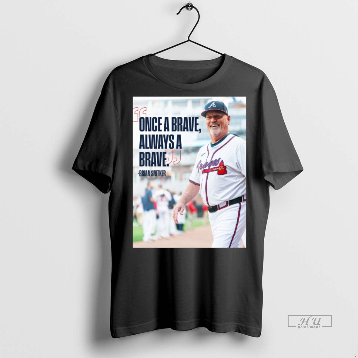 Officials Brian Snitker Atlanta Braves Once A Brave Always A Brave Shirt Sweater