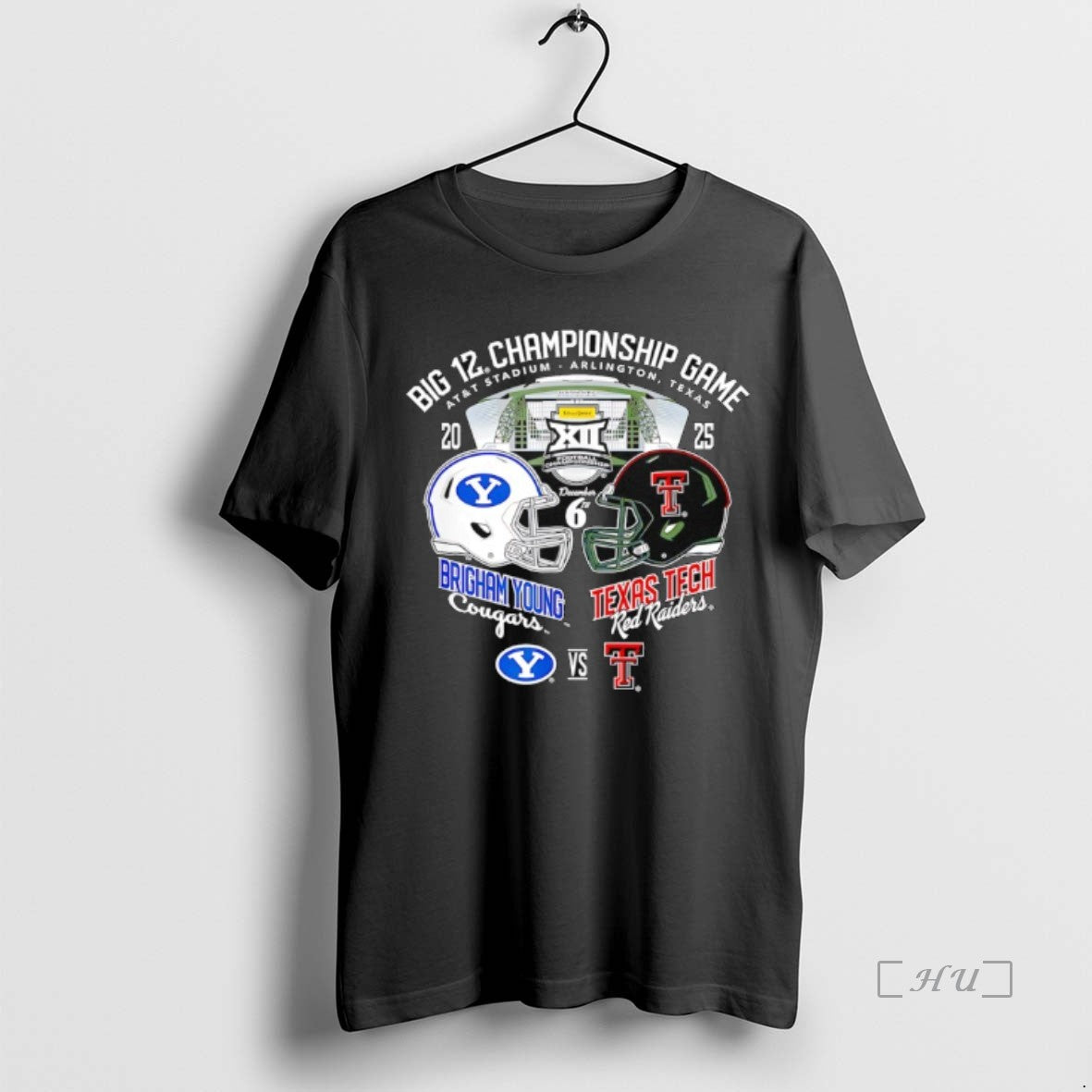 Officials Brigham Young Cougars Vs Texas Tech Red Raiders Big 12 Championship Game 2025 Premium T-Shirts, Hoodie, Sweatshirt