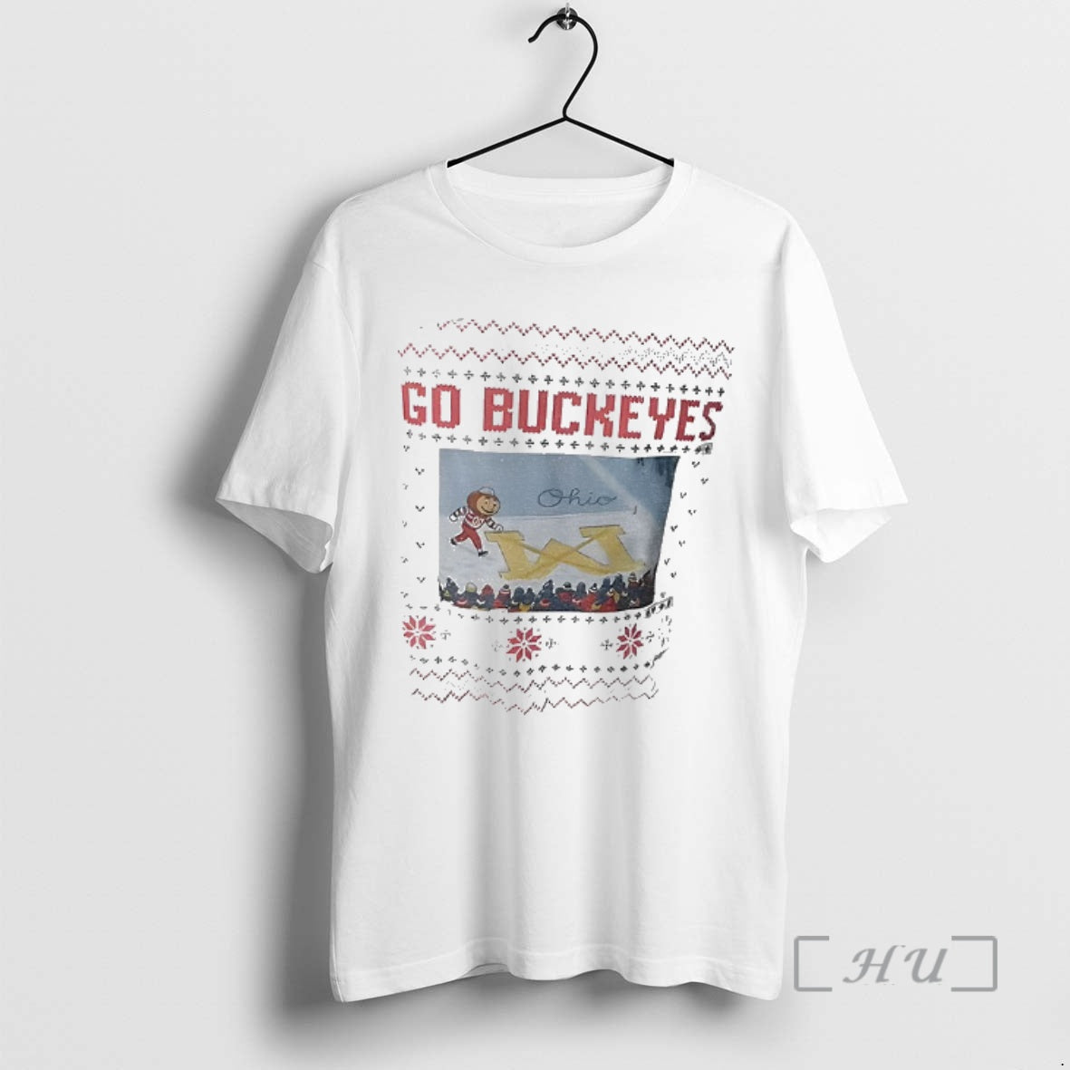 Officials Brutus Buckeye Ohio Snow Brutus Crosses Out Michigan Cartoon T-Shirts, Hoodie, Sweatshirt | PureTeeCo.com
