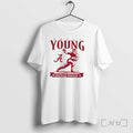 Officials Bryce Young Alabama Crimson Tide Heisman Winner Trophy Tee