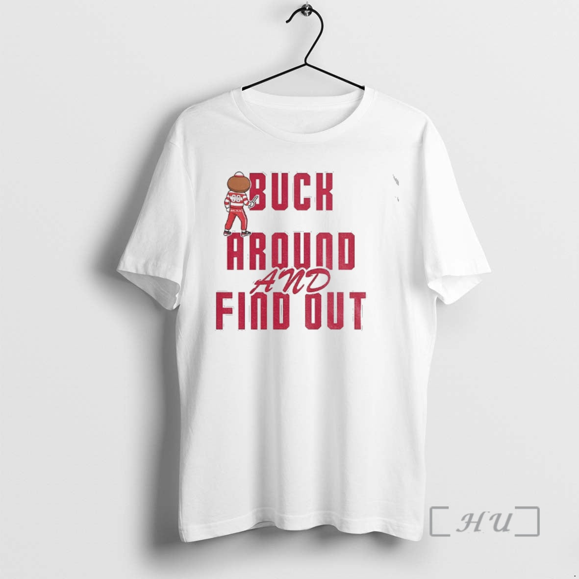 Officials Buck Around And Find Out Buckeyes Brutus Mascot Ohio T-Shirts, Hoodie, Sweatshirt | PureTeeCo.com