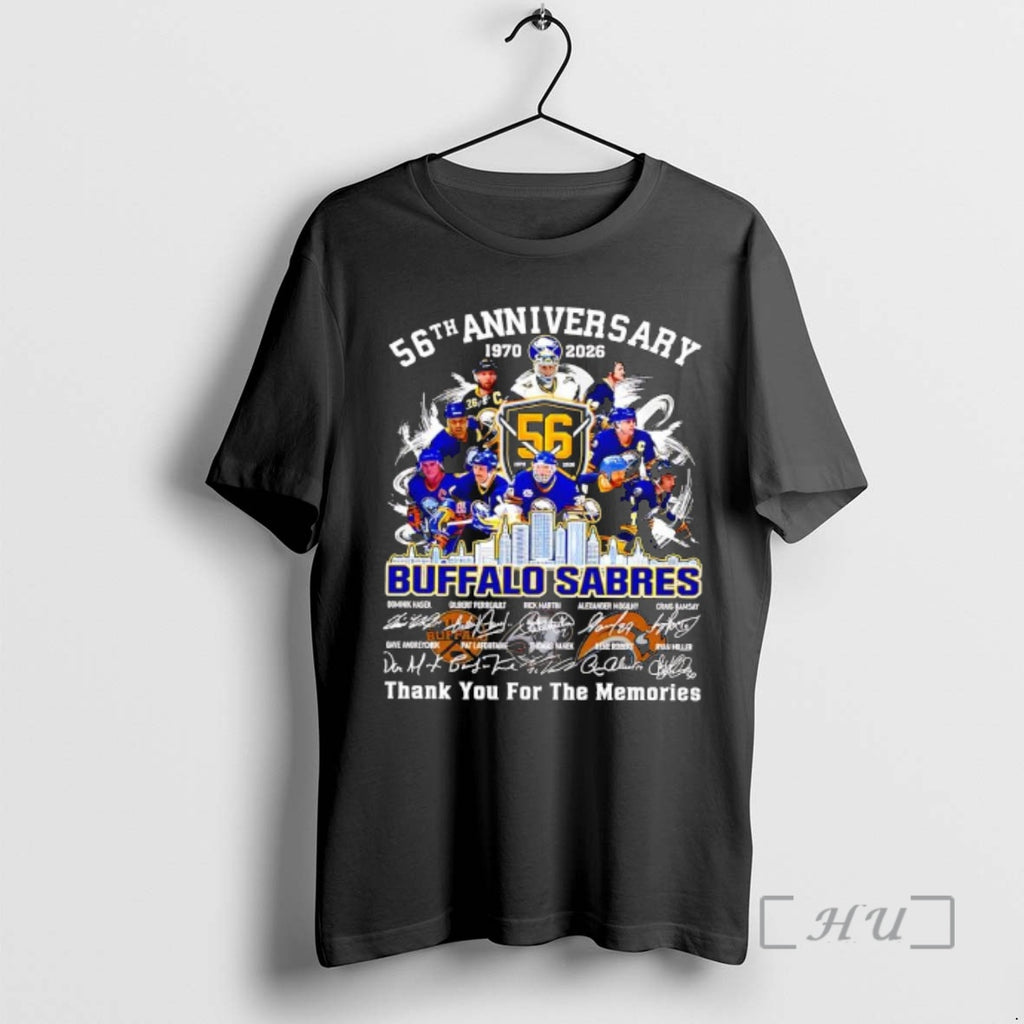 Officials Buffalo Sabres 56th Anniversary Thank You For The Memories Players Graphic Premium T Shirts Hoodie, Sweatshirt