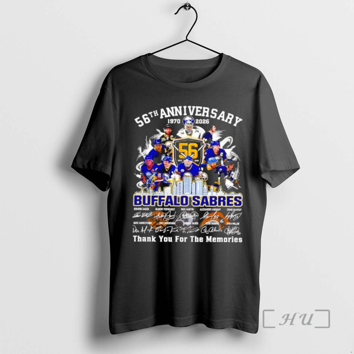 Officials Buffalo Sabres 56th Anniversary Thank You For The Memories Players Graphic Premium T Shirts Hoodie, Sweatshirt