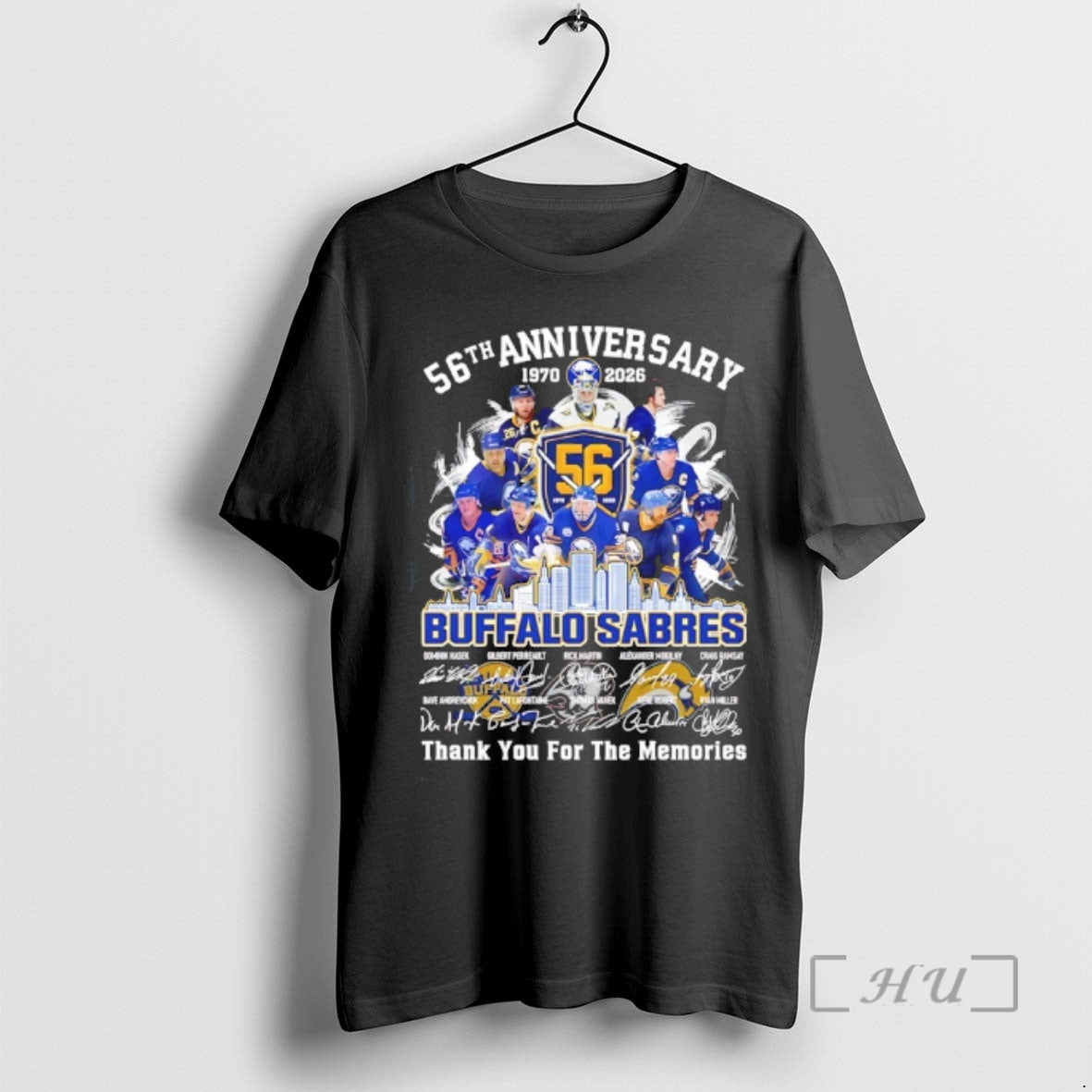 Officials Buffalo Sabres 56th Anniversary 1970 2026 Thank You For The Memories Signatures Premium T-Shirts, Hoodie,...