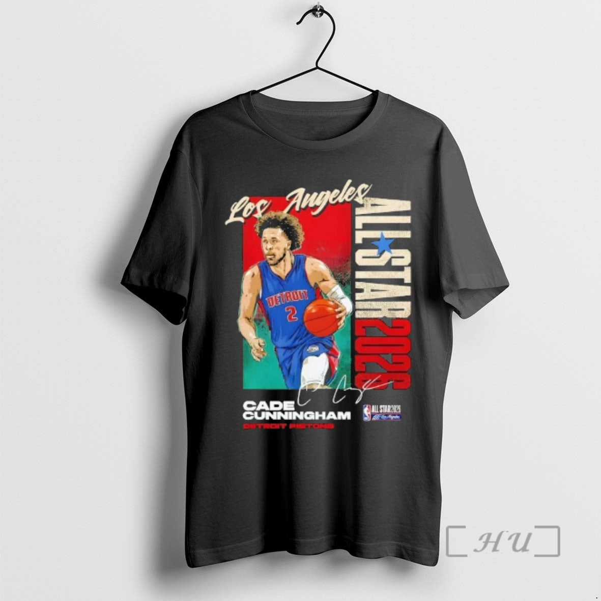 Officials Cade Cunningham Detroit Pistons 2026 Nba All Star Vertical Signature Premium T Shirts Sweater Hoodie, Sweatshirt