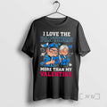 Officials Carolina Panthers Up Movie I Love The Panthers More Than My Valentine Premium T-Shirts, Hoodie, Sweatshirt