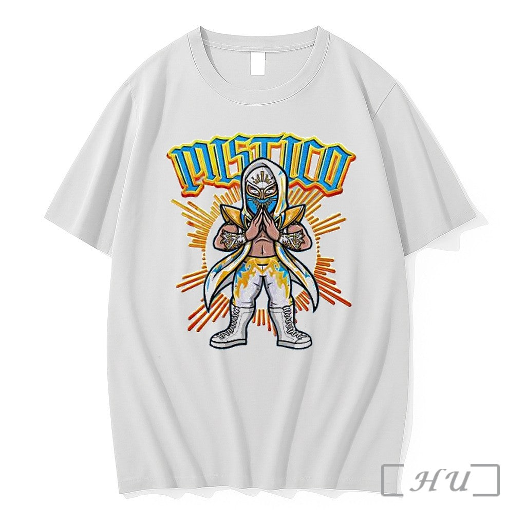 Officials Cartoon Sunburst Mistico Aew Lucha Libre