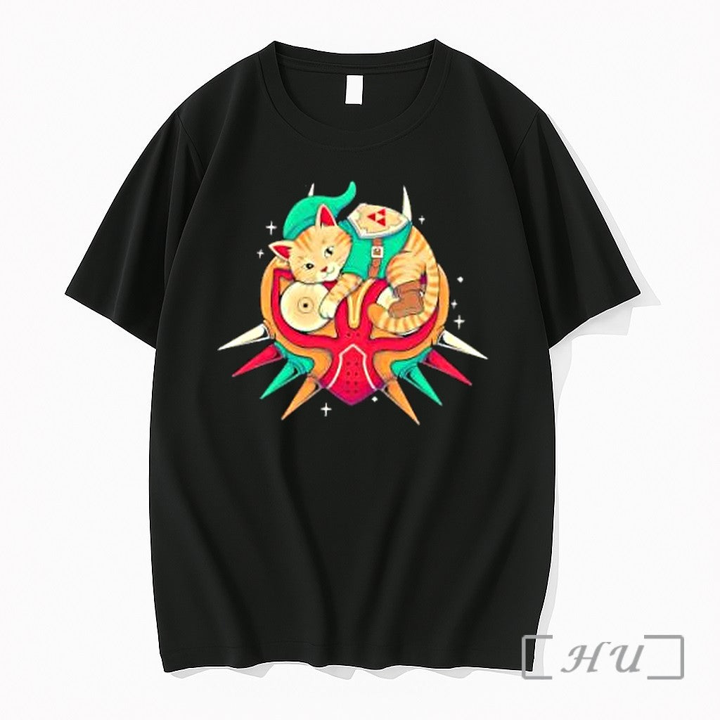 Officials Cat Link On Majoras Mask Legend Of Zelda Video Game Premium T Shirts Sweater
