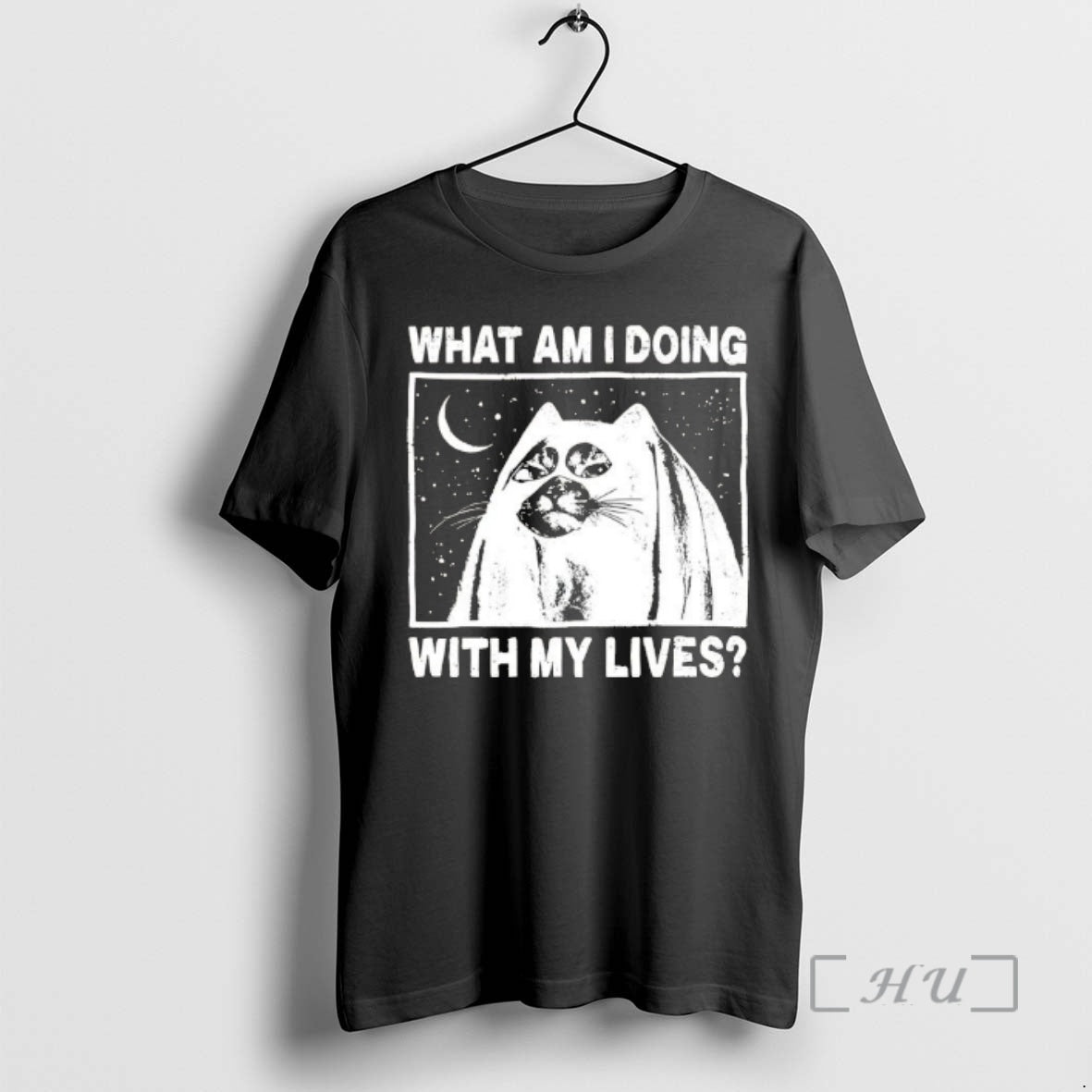 Officials Cat What Am I Doing With My Lives T-Shirts, Hoodie, Sweatshirt | PureTeeCo.com