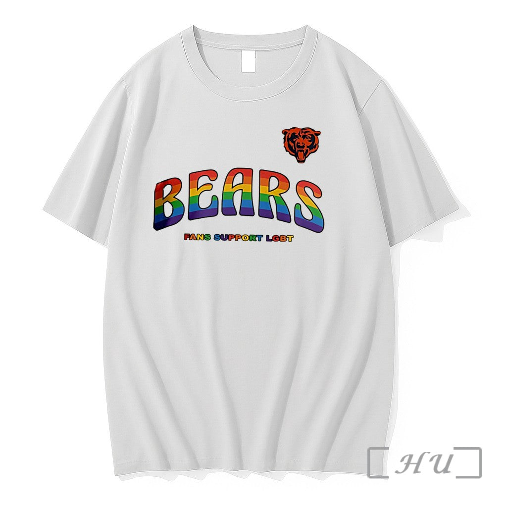 Officials Chicago Bears Fans Support Lgbt Pride Month Tee