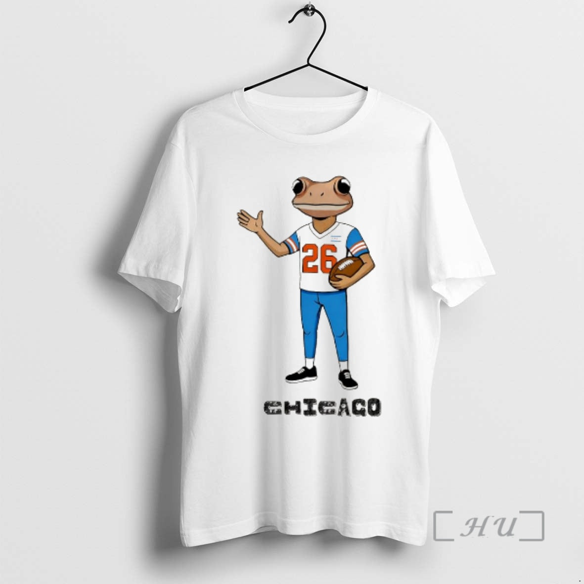 Officials Chicago Frog Character Wearing Number 26 Football Jersey Sports T-Shirts, Hoodie, Sweatshirt | PureTeeCo.com