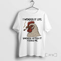 Officials Chicken I Wonder If Life Smokes After It Fucks Me Premium T Shirts Sweater Hoodie, Sweatshirt | PureTeeCo.com