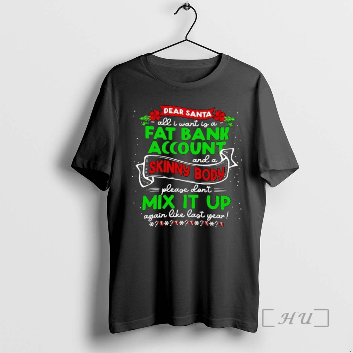 Officials Christmas Dear Santa All I Want Is A Fat Bank Account And A Skinny T-Shirts, Hoodie, Sweatshirt | PureTeeCo.com