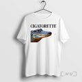 Officials Cigatorette Alligator With A Cigarette Graphic T-Shirts, Hoodie, Sweatshirt | PureTeeCo.com