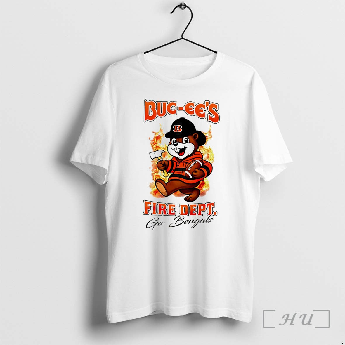 Officials Cincinnati Bengals Buc Ees Fire Dept Go Bears Firefighter Strong Tee Premium T Shirts