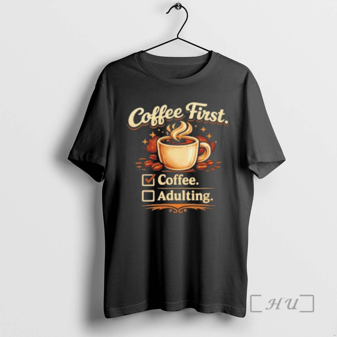 Officials Coffee First Coffee Adulting Funny Morning T-Shirts, Hoodie, Sweatshirt | PureTeeCo.com
