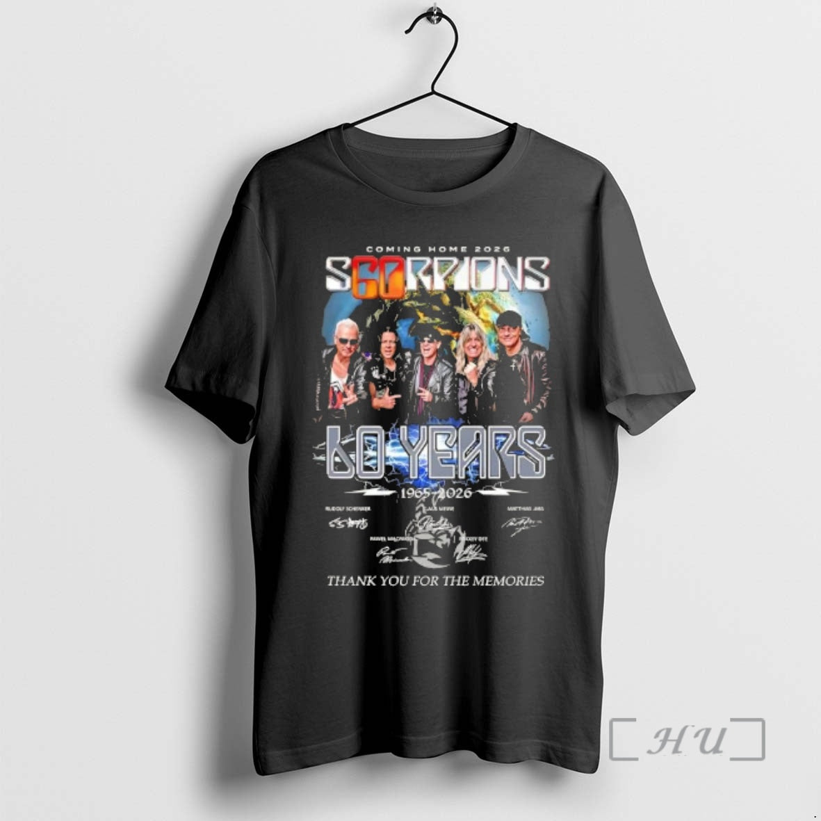 Officials Coming Home 2026 Scorpions 1965 2026 Thank You For The Memories Signatures Premium T-Shirts, Hoodie, Sweatshirt