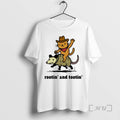 Officials Cowboy Cat Riding Possum Rootin And Tootin Funny T-Shirts, Hoodie, Sweatshirt | PureTeeCo.com