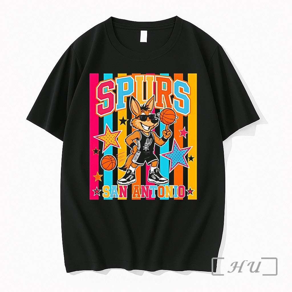Officials Coyote Wembanyama Spurs Mascot San Antonio Spurs Basketball Game Day 2026 Premium T Shirts