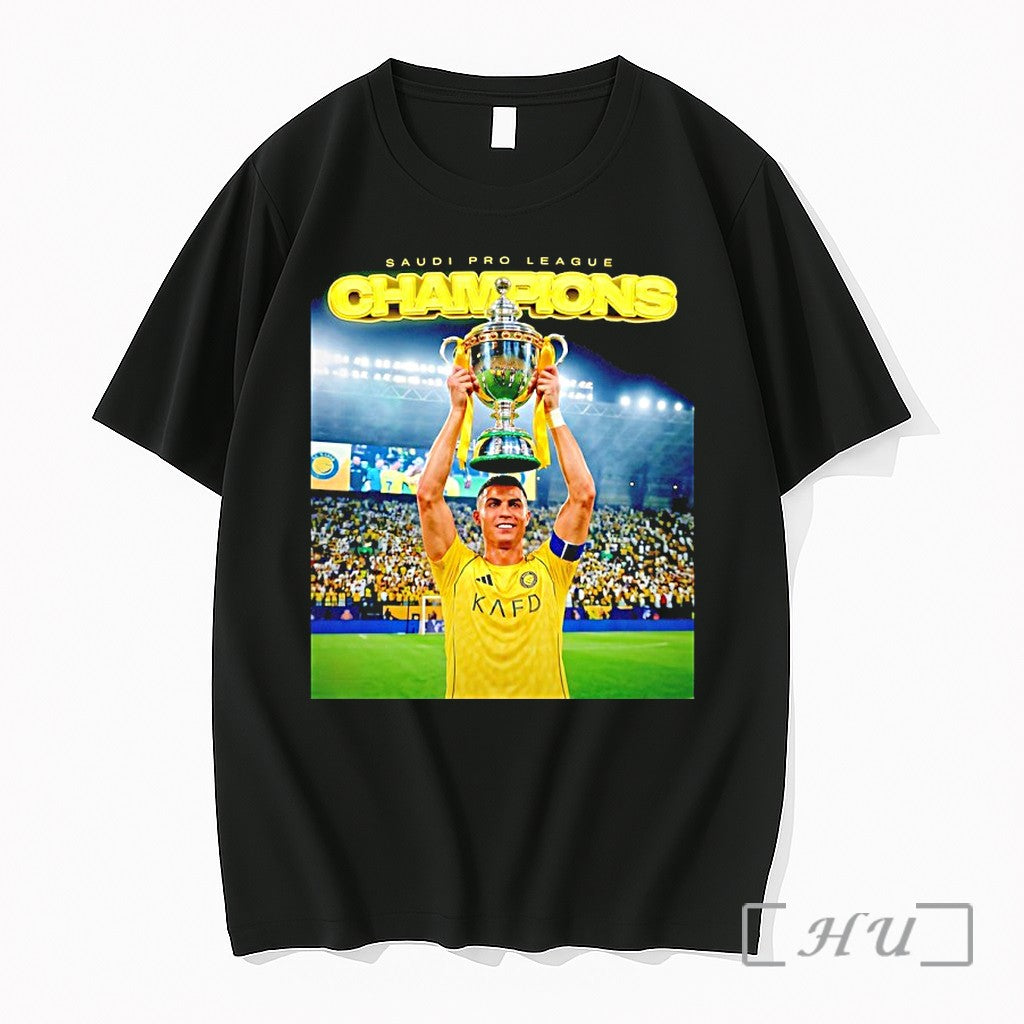 Officials Cristiano Ronaldo Al Nassr 2025 26 Saudi Pro League Champions Premium T Shirts Sweater