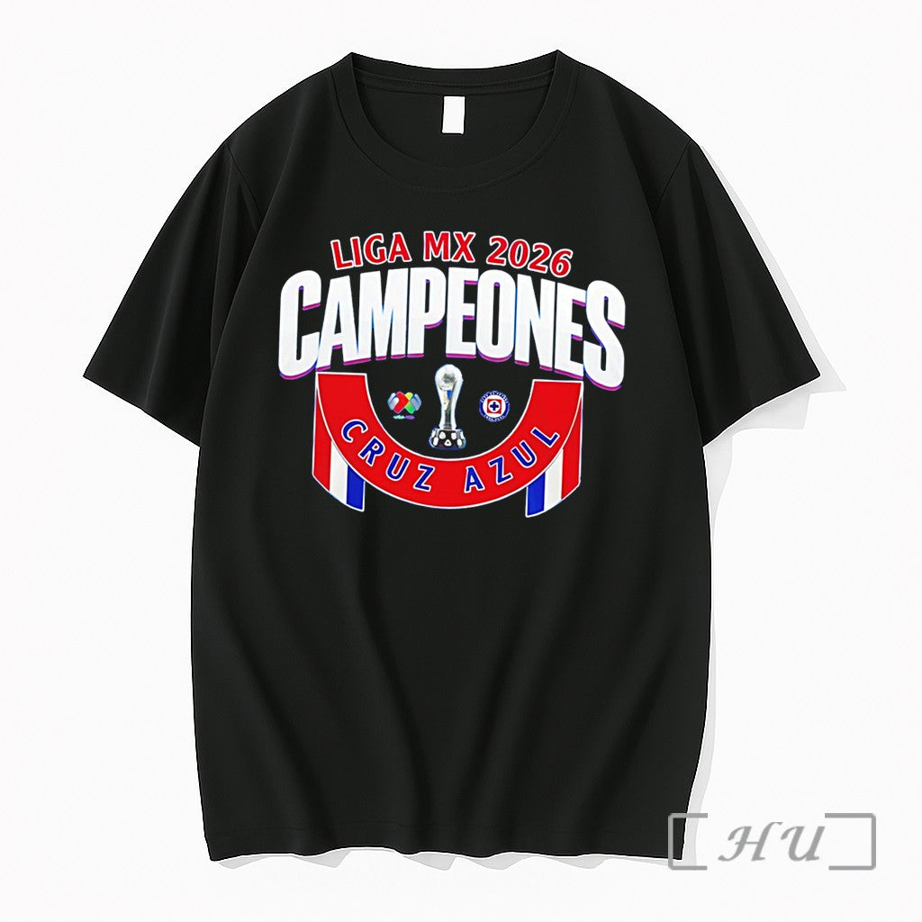 Officials Cruz Azul 2026 Liga Mx Campeones Champions Tee