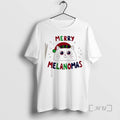 Officials Cute Santa Cat Melanomas Christmas T-Shirts, Hoodie, Sweatshirt | PureTeeCo.com