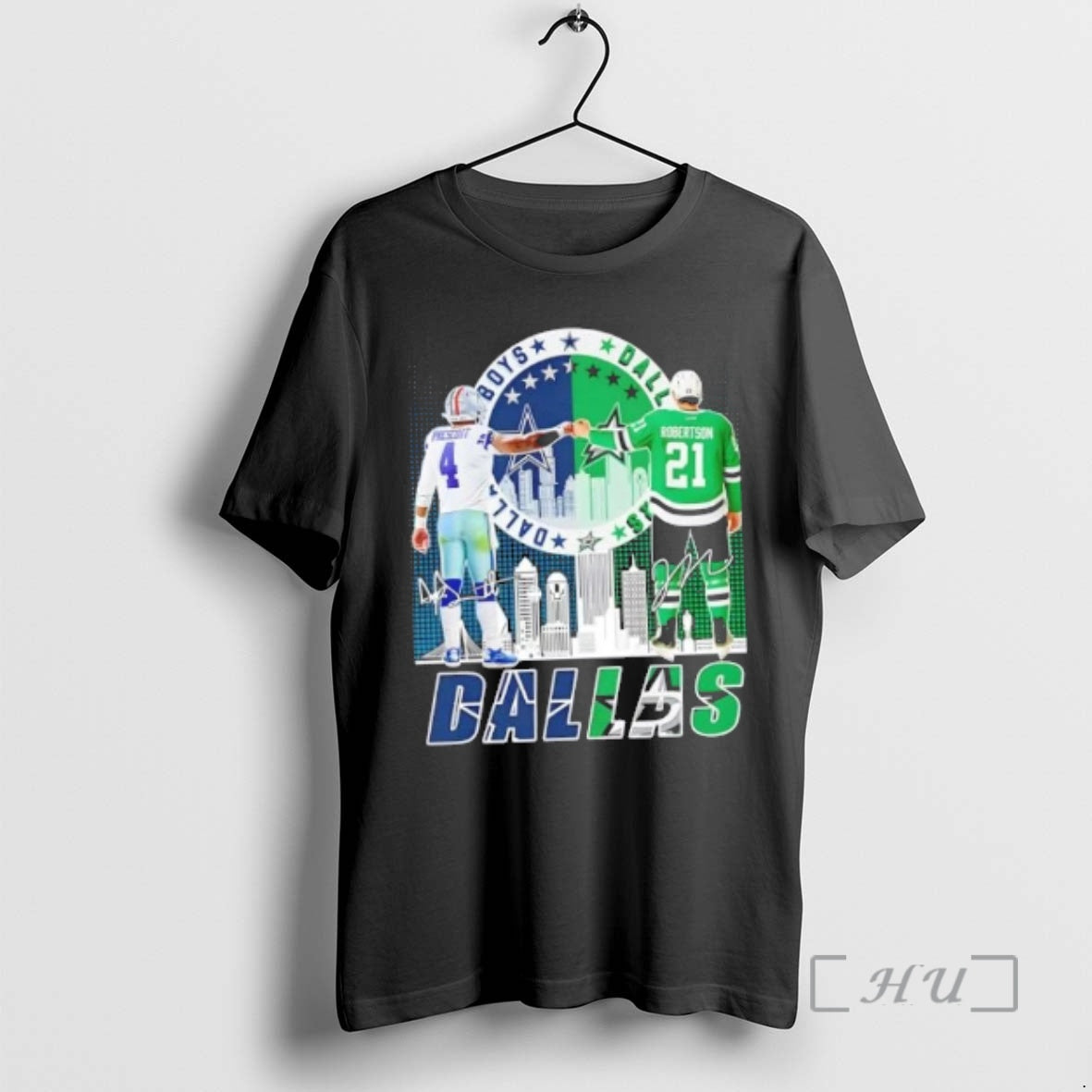 Officials Dallas City Sports Prescott Cowboys X Robertson Stars Skyline T-Shirts, Hoodie, Sweatshirt | PureTeeCo.com