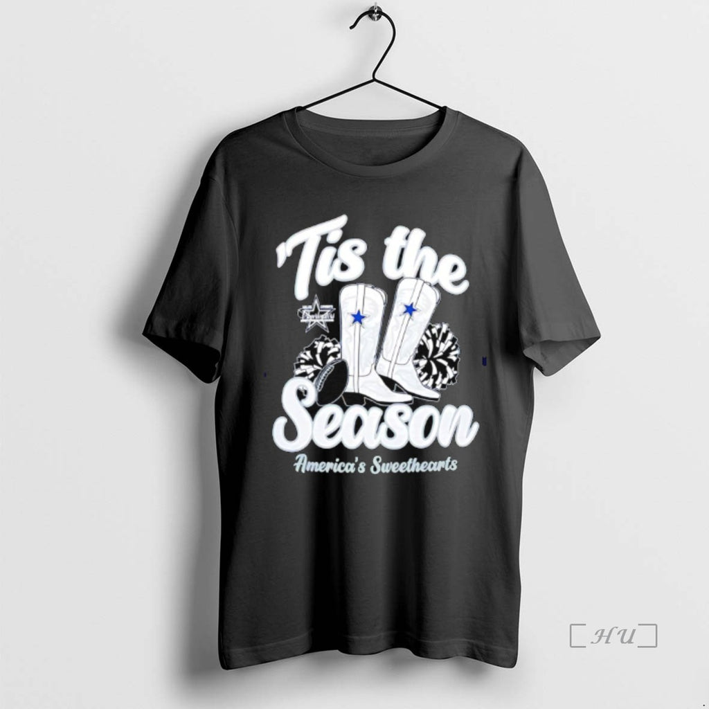 Officials Dallas Cowboys Tis The Season Boots Americas Sweethearts T-Shirts, Hoodie, Sweatshirt | PureTeeCo.com