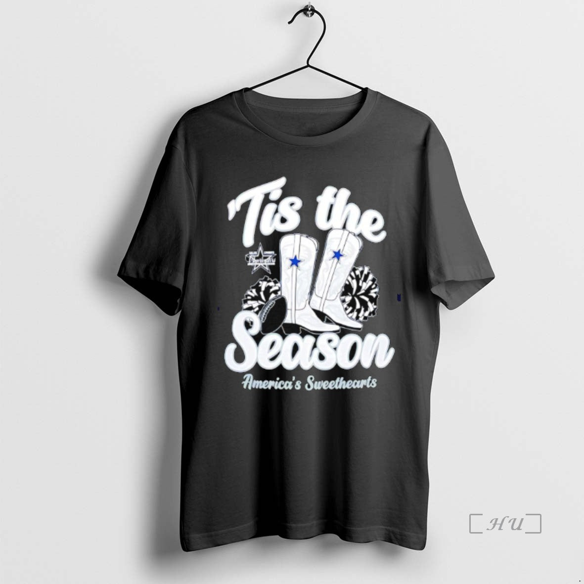 Officials Dallas Cowboys Tis The Season Boots Americas Sweethearts T-Shirts, Hoodie, Sweatshirt | PureTeeCo.com