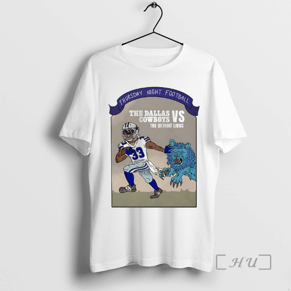 Officials Dallas Cowboys Vs The Detroit Lions Cartoon T-Shirts, Hoodie, Sweatshirt | PureTeeCo.com