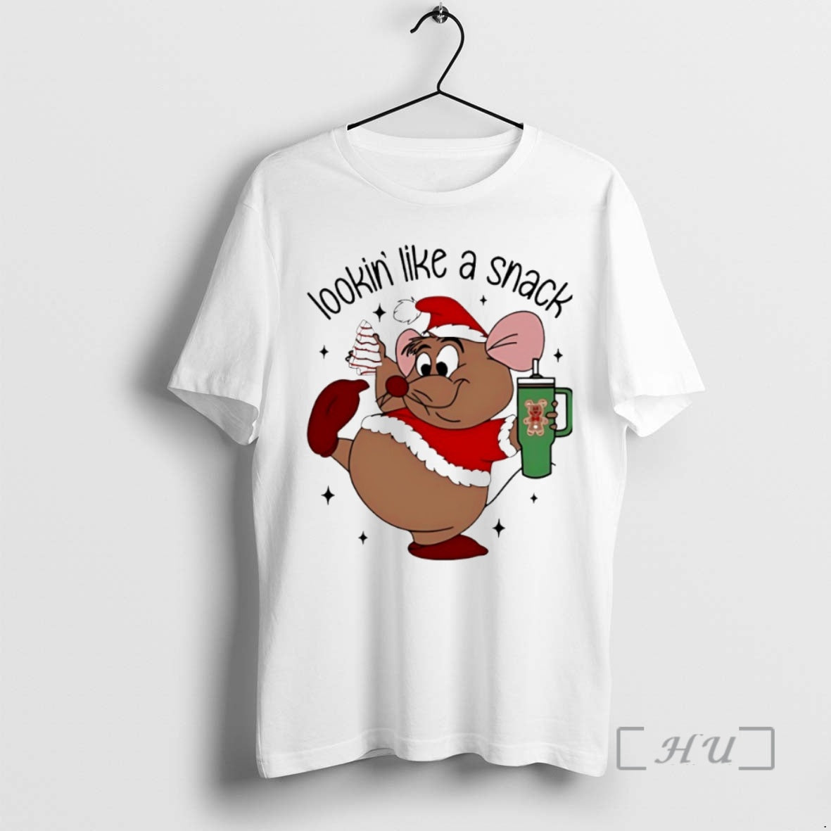 Officials Deanna Looking Like A Snack Christmas Cartoon Mouse Circle T-Shirts, Hoodie, Sweatshirt | PureTeeCo.com