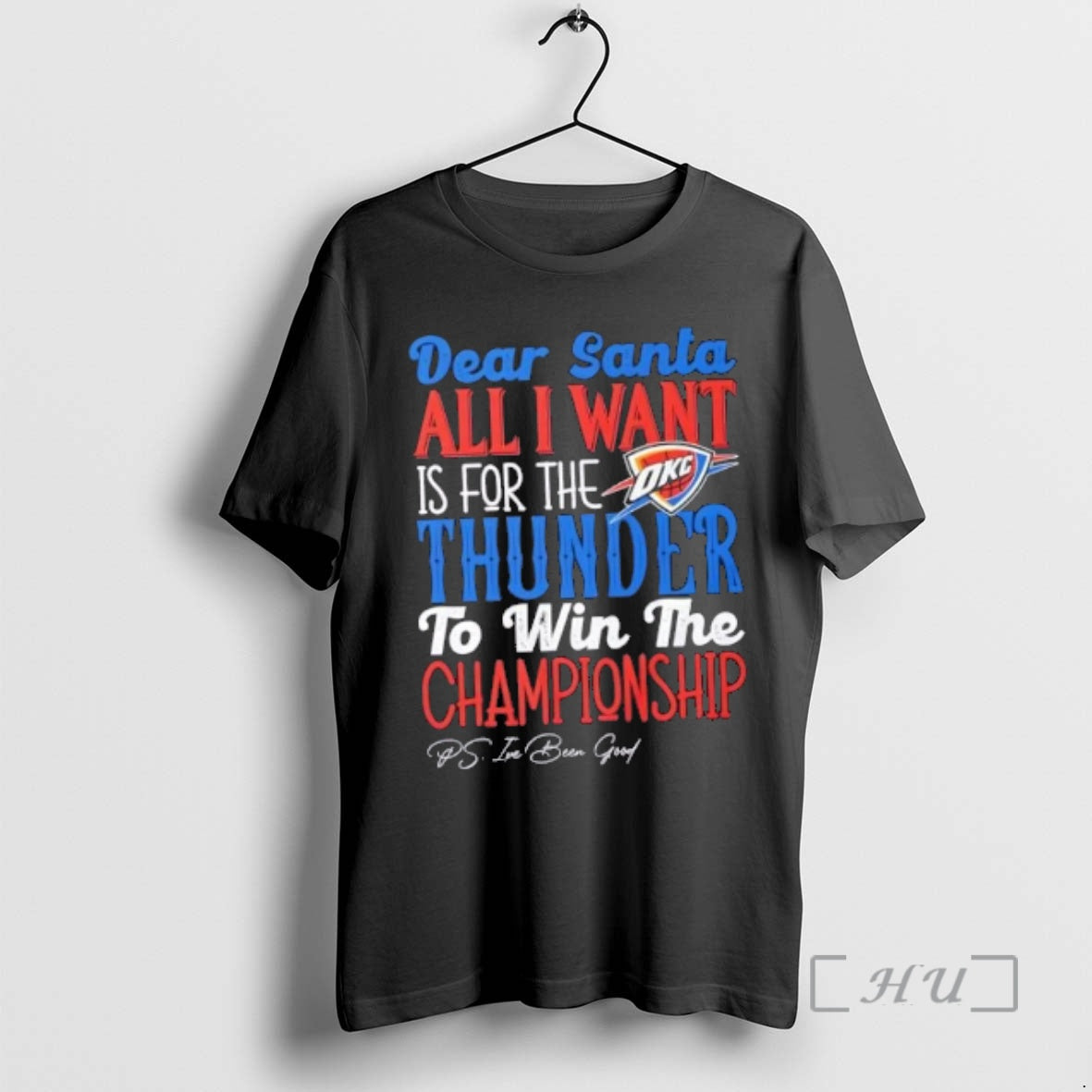 Officials Dear Santa All I Want Is For The Oklahoma City Thunder To Win The T-Shirts, Hoodie, Sweatshirt | PureTeeCo.com