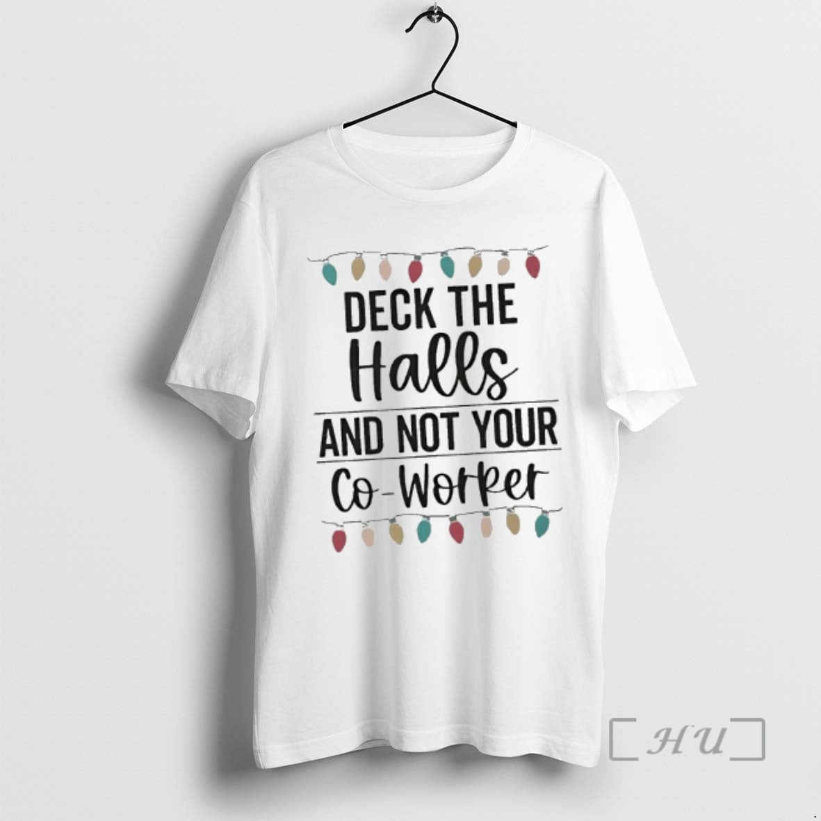 Officials Deck The Halls And Not Your Co Worker Christmas Lights Premium T Shirts Sweater Hoodie, Sweatshirt | PureTeeCo.com