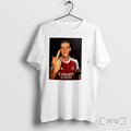 Officials Declan Rice Arsenal Smoking And Middle Finger Tee