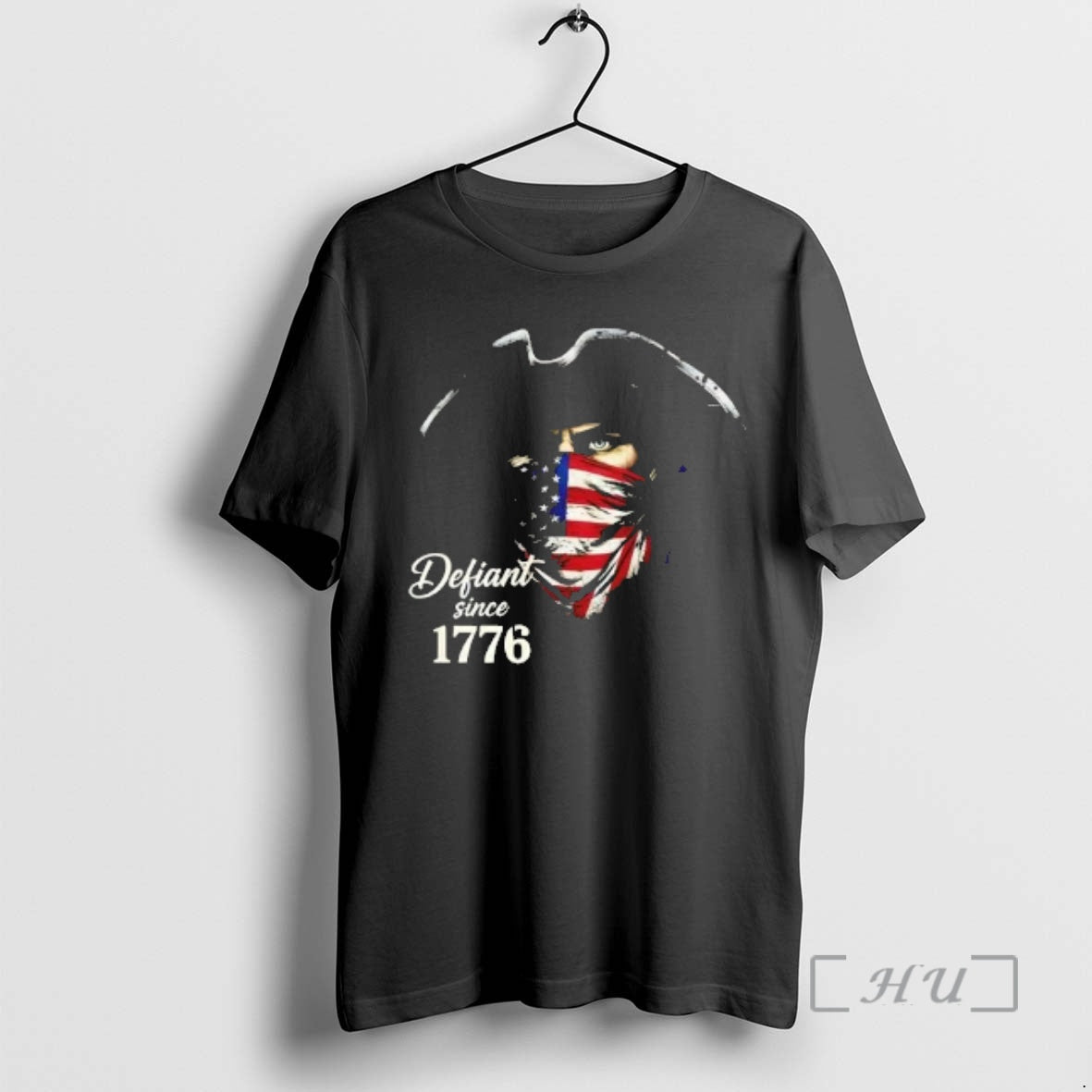 Officials Defiant Since 1776 Patriotic Revolutionary Spirit American Flag Bandana Graphic Premium T Shirts Sweater...