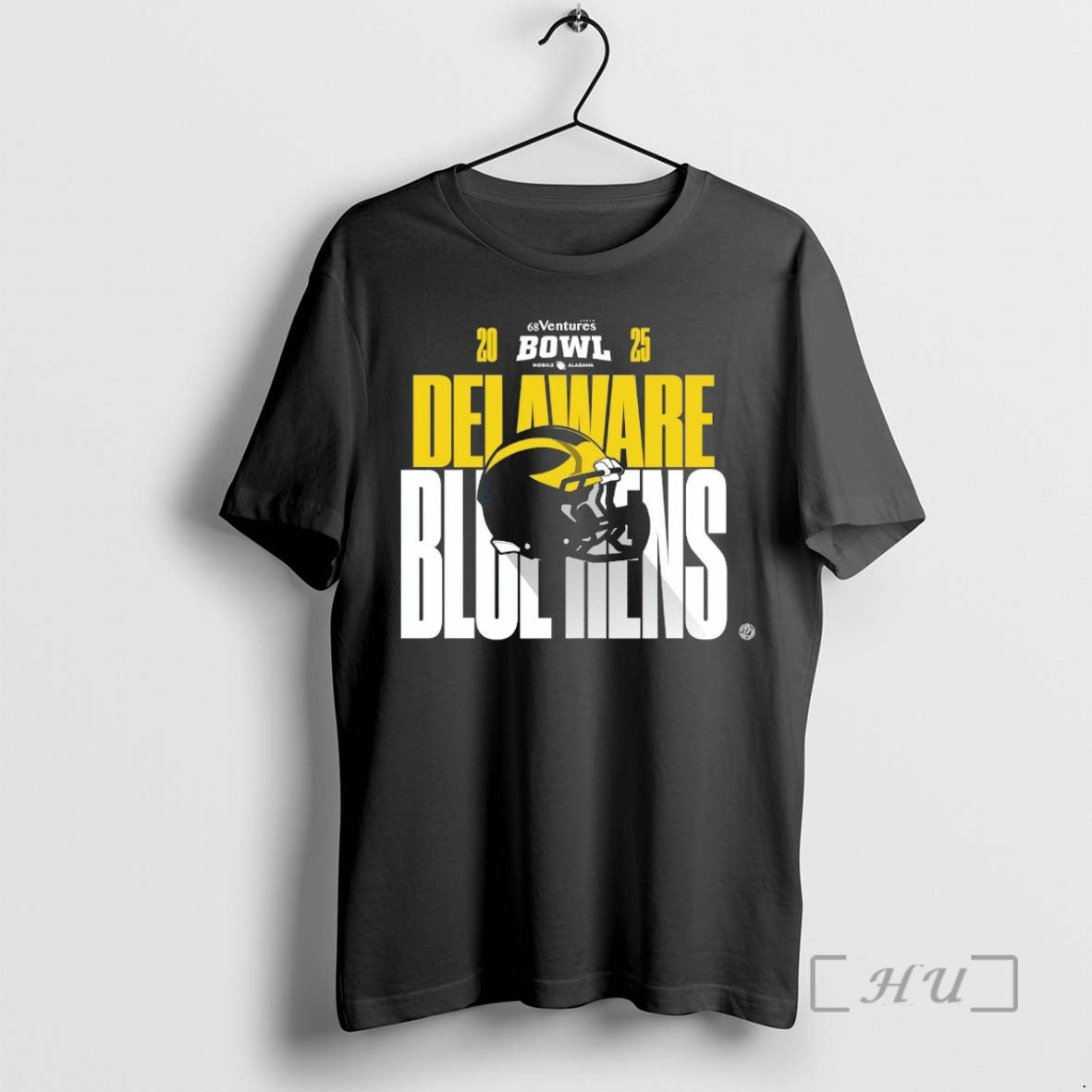 Officials Delaware Blue Hens 2025 68 Ventures Bowl Helmet Chriast T-Shirts, Hoodie, Sweatshirt | PureTeeCo.com